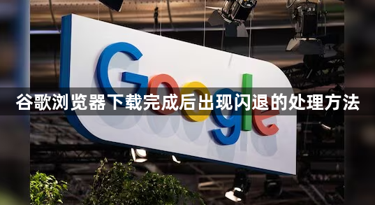 谷歌浏览器下载完成后出现闪退的处理方法1