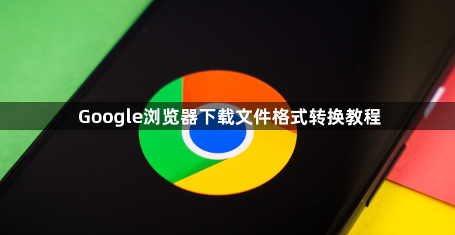 Google浏览器下载文件格式转换教程1