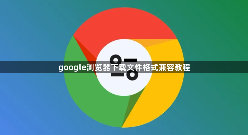google浏览器下载文件格式兼容教程1