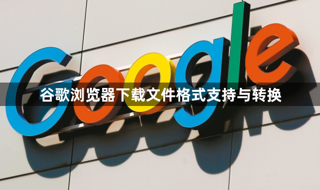 谷歌浏览器下载文件格式支持与转换1