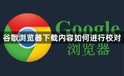 谷歌浏览器下载内容如何进行校对1