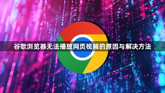 谷歌浏览器无法播放网页视频的原因与解决方法1