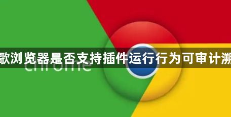 谷歌浏览器是否支持插件运行行为可审计溯源1
