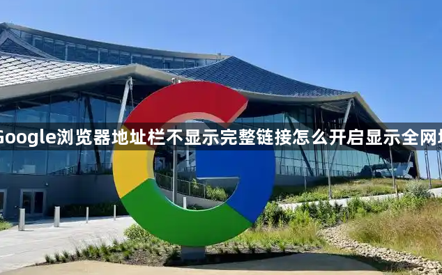 Google浏览器地址栏不显示完整链接怎么开启显示全网址1