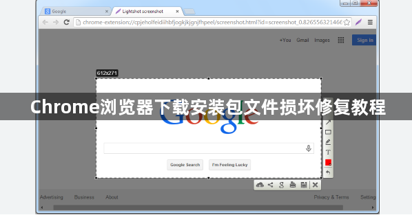 Chrome浏览器下载安装包文件损坏修复教程1