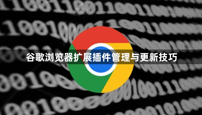 谷歌浏览器扩展插件管理与更新技巧1