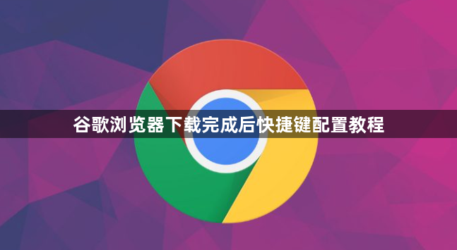 谷歌浏览器下载完成后快捷键配置教程1