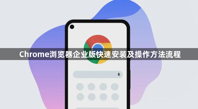 Chrome浏览器企业版快速安装及操作方法流程1