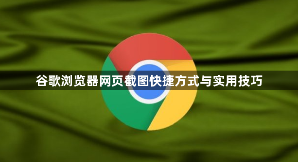 谷歌浏览器网页截图快捷方式与实用技巧1
