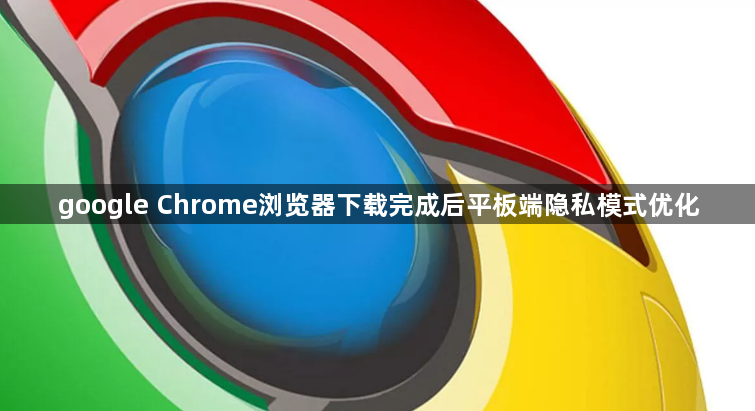 google Chrome浏览器下载完成后平板端隐私模式优化1