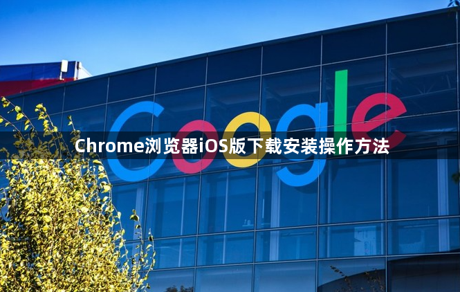 Chrome浏览器iOS版下载安装操作方法1