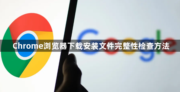 Chrome浏览器下载安装文件完整性检查方法1
