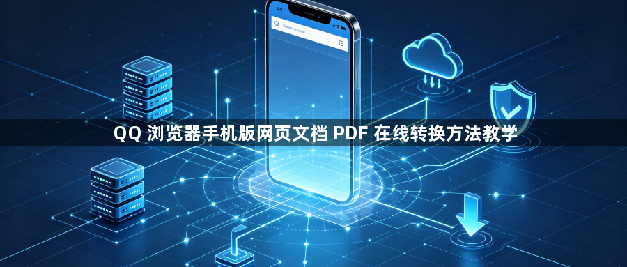 QQ 浏览器手机版网页文档 PDF 在线转换方法教学1