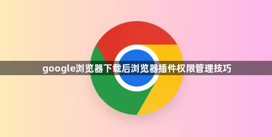 google浏览器下载后浏览器插件权限管理技巧1