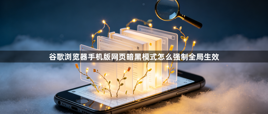 谷歌浏览器手机版网页暗黑模式怎么强制全局生效1