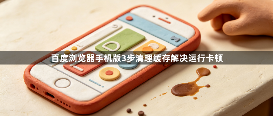 百度浏览器手机版3步清理缓存解决运行卡顿1