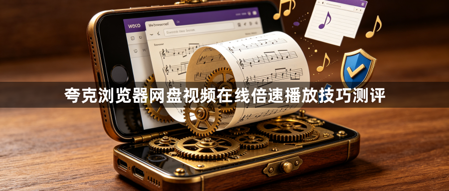 夸克浏览器网盘视频在线倍速播放技巧测评1