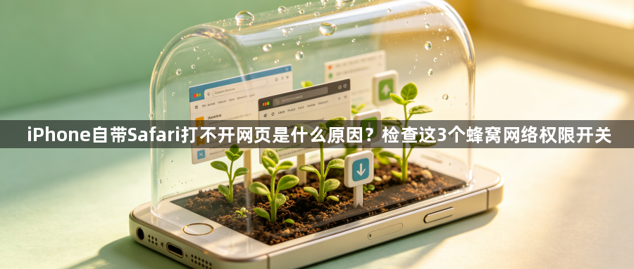iPhone自带Safari打不开网页是什么原因？检查这3个蜂窝网络权限开关1