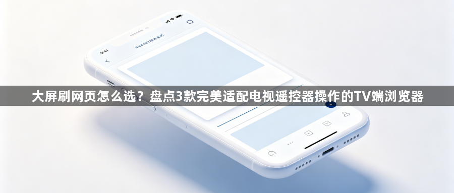 大屏刷网页怎么选？盘点3款完美适配电视遥控器操作的TV端浏览器1