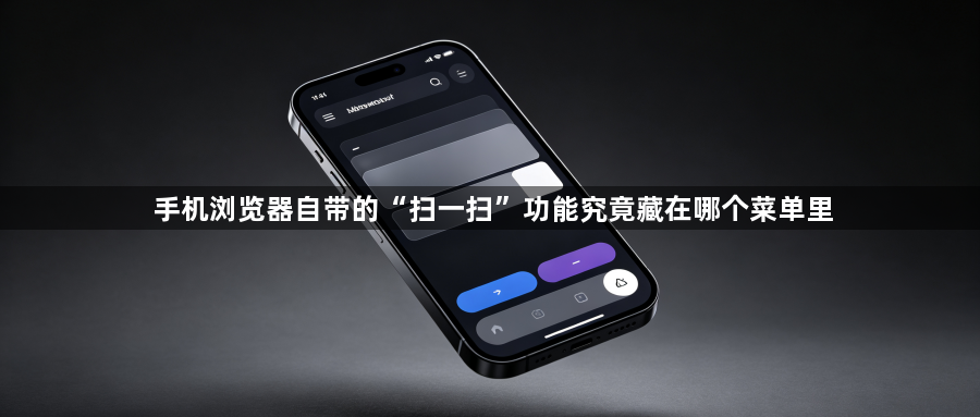 手机浏览器自带的“扫一扫”功能究竟藏在哪个菜单里1