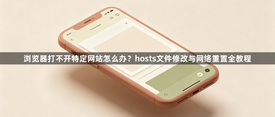 浏览器打不开特定网站怎么办?hosts文件修改与网络重置全教程1