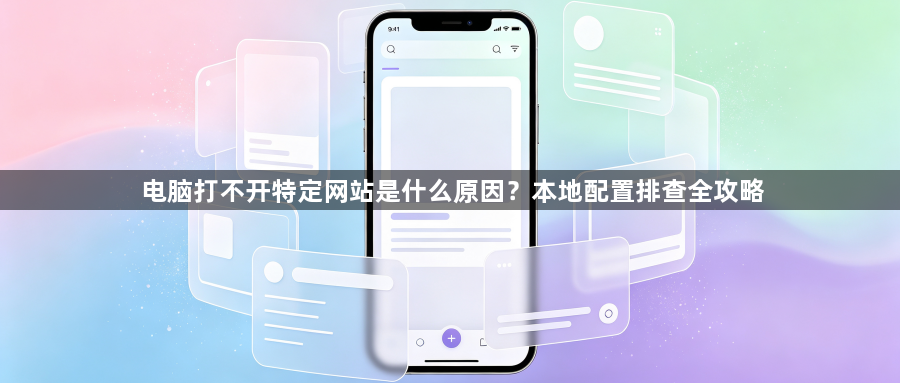 电脑打不开特定网站是什么原因？本地配置排查全攻略1