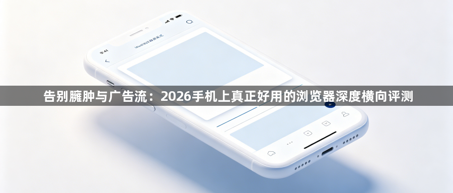 告别臃肿与广告流：2026手机上真正好用的浏览器深度横向评测1