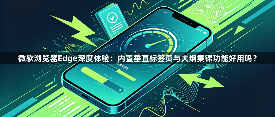 微软浏览器Edge深度体验：内置垂直标签页与大纲集锦功能好用吗？1