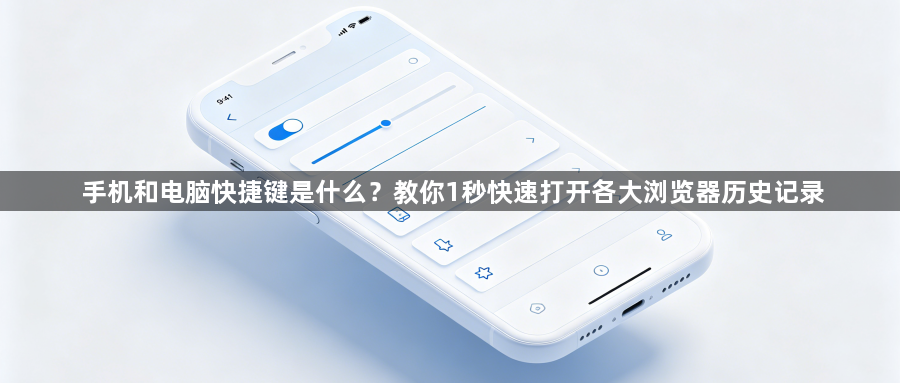 手机和电脑快捷键是什么？教你1秒快速打开各大浏览器历史记录1