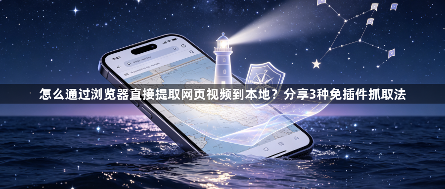 怎么通过浏览器直接提取网页视频到本地？分享3种免插件抓取法1