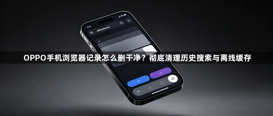OPPO手机浏览器记录怎么删干净？彻底清理历史搜索与离线缓存1