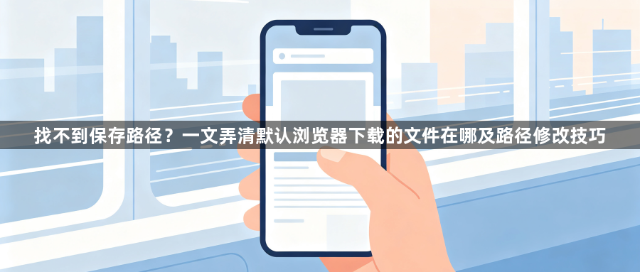 找不到保存路径？一文弄清默认浏览器下载的文件在哪及路径修改技巧1