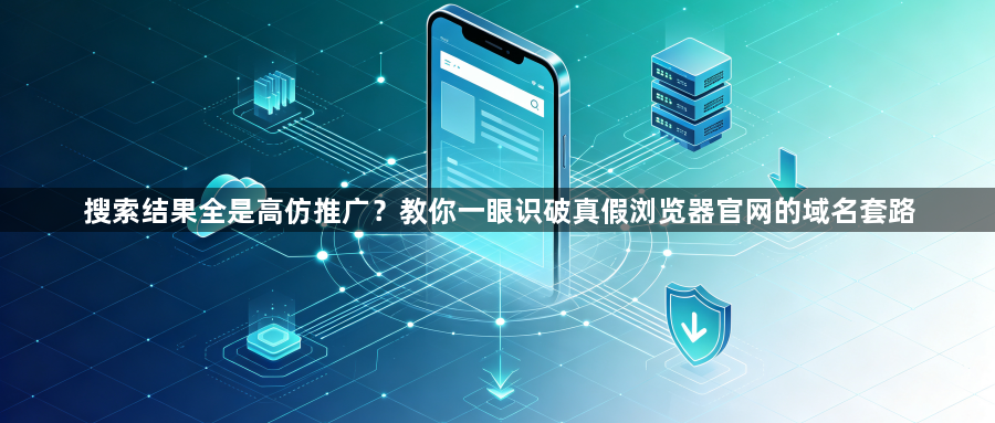 搜索结果全是高仿推广？教你一眼识破真假浏览器官网的域名套路1