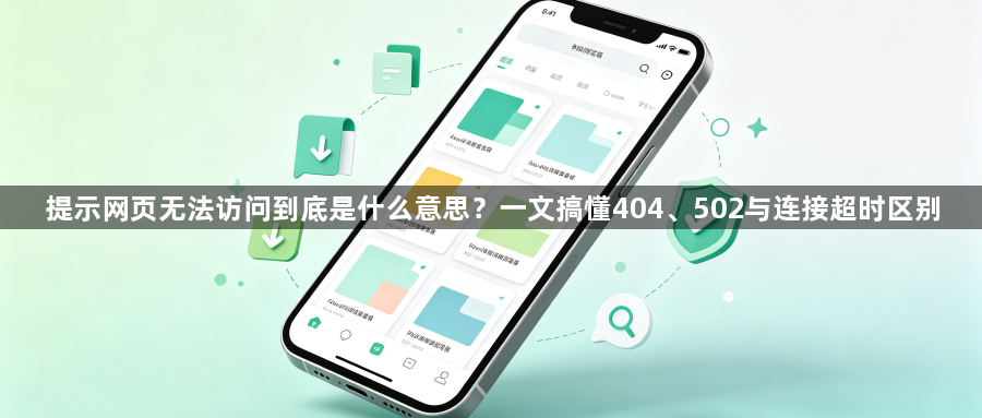 提示网页无法访问到底是什么意思？一文搞懂404、502与连接超时区别1